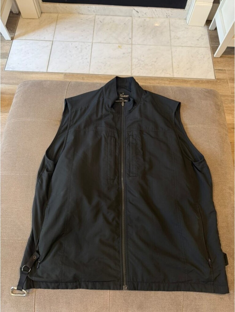 SCOTTeVEST Mens XXL Black Travel Vest TEC Many Pockets